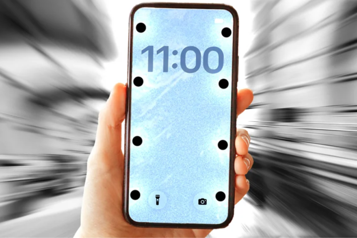 Why phone screens on the subway are suddenly covered in wobbling dots