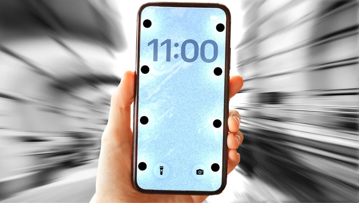 Why phone screens on the subway are suddenly covered in wobbling dots