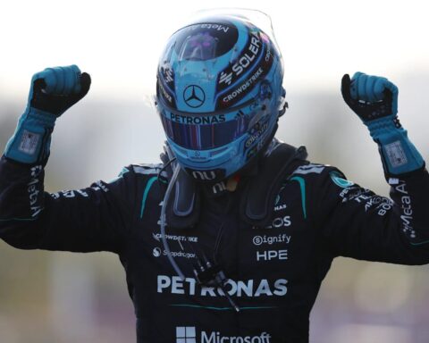 russell wins azerbaijan grand prix baku