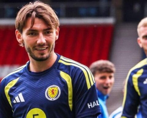 billy gilmour 50th scotland cap slovenia