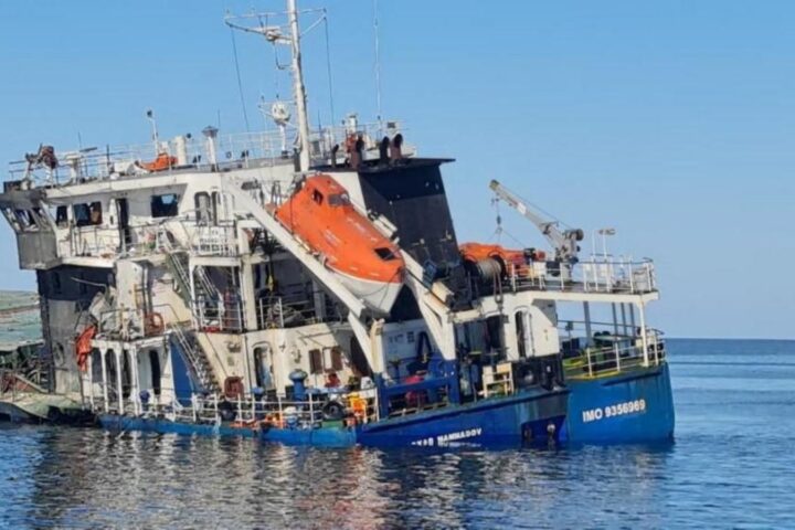black sea corn ship drone attack romania