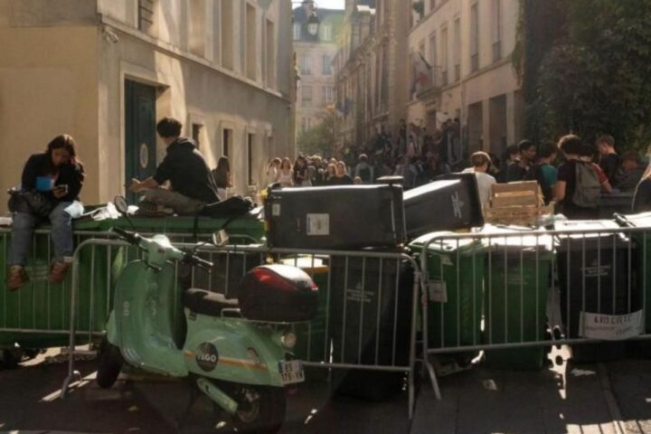 france student protests national day action