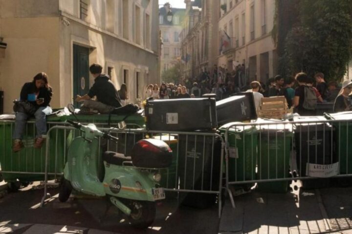 france student protests national day action